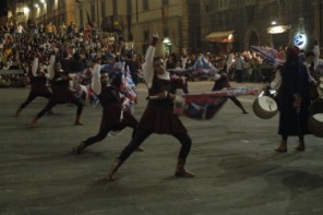 La Grande Squadra 3^ classificata ed i Musici 4 classificati alle gare interne Sbandieratori e Musici del 2005.
