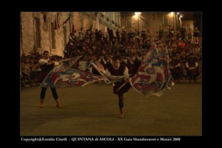 Il Singolista Stefano Volponi 2 classificato alle gare interne Sbandieratori e Musici del 2008.