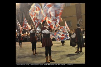 La Grande Squadra 2^ classificata ed i Musici 3 classificati alle gare interne Sbandieratori e Musici del 2009.