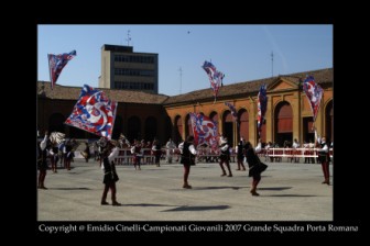 La Grande Squadra (3^ classificata) ed i Musici (3 classificati) ai Campionati Giovanili di Lugo 2007.