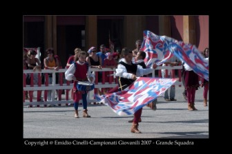 La Grande Squadra (3^ classificata) ed i Musici (3 classificati) ai Campionati Giovanili di Lugo 2007.