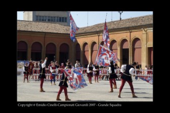 La Grande Squadra (3^ classificata) ed i Musici (3 classificati) ai Campionati Giovanili di Lugo 2007.
