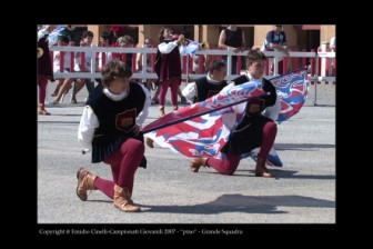La Grande Squadra (3^ classificata) ed i Musici (3 classificati) ai Campionati Giovanili di Lugo 2007.