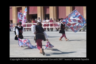 La Grande Squadra (3^ classificata) ed i Musici (3 classificati) ai Campionati Giovanili di Lugo 2007.