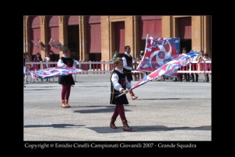 La Grande Squadra (3^ classificata) ed i Musici (3 classificati) ai Campionati Giovanili di Lugo 2007.