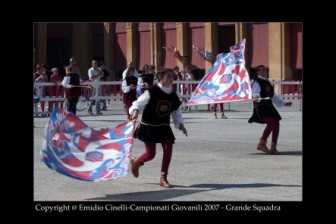 La Grande Squadra (3^ classificata) ed i Musici (3 classificati) ai Campionati Giovanili di Lugo 2007.