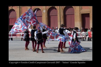 La Grande Squadra (3^ classificata) ed i Musici (3 classificati) ai Campionati Giovanili di Lugo 2007.