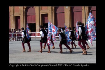 La Grande Squadra (3^ classificata) ed i Musici (3 classificati) ai Campionati Giovanili di Lugo 2007.
