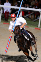 Emanuele Capriotti alla curva del 'Cassero'.