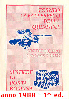 Giornalino 1988 del Sestiere Porta Romana