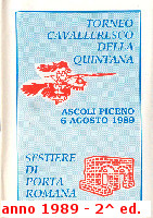 Giornalino 1989 del Sestiere Porta Romana