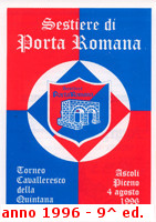 Giornalino 1996 del Sestiere Porta Romana